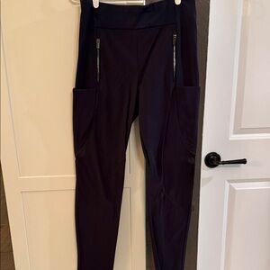 Athleta Dark Blue Leggings with Pockets